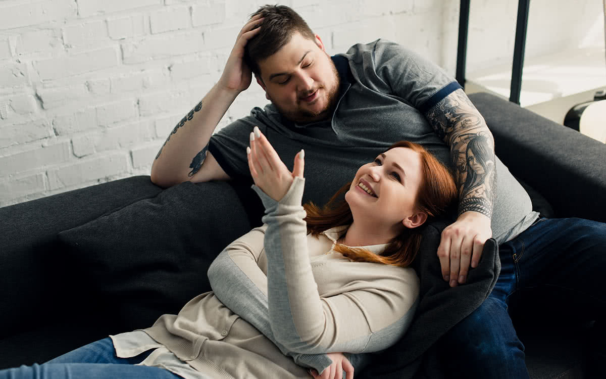 Plus size couple