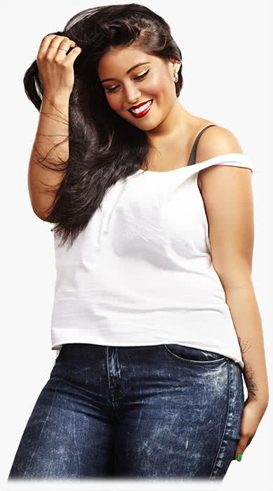 Plus size female model